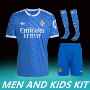 2025-26 REAL MADRID THIRD AWAY MEN AND KIDS KIT