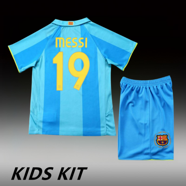 2007-08 BARCELONA AWAY KIDS KIT
