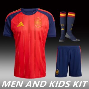 2026 SPAIN WORLD CUP HOME MEN AND KIDS KIT