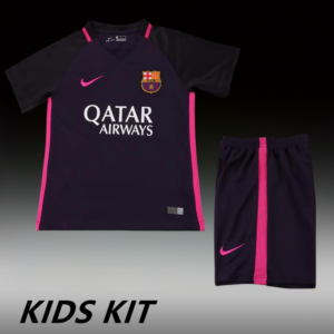 2016-17 BARCELONA AWAY KIDS KIT
