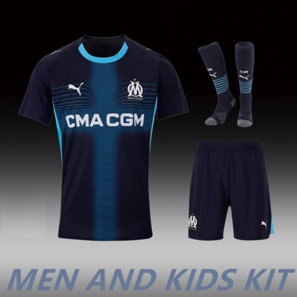 2025-26 MARSEILLE AWAY MEN AND KIDS KIT