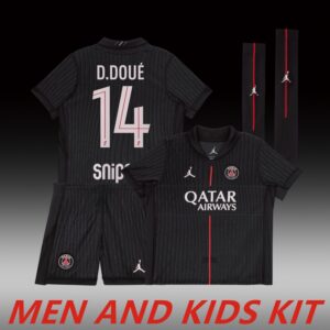 2025-26 PSG FOURTH AWAY MEN AND KIDS KIT
