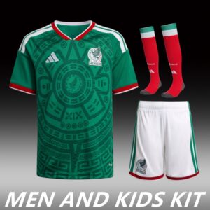 88e77965dc.jpg 2026 MEXICO WORLD CUP HOME MEN AND KIDS KIT