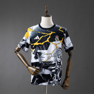 2025-26 REAL MADRID MARVEL T-SHIRT WHITE/GOLD